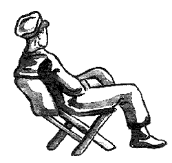 [Drawing: Figure in Chair]